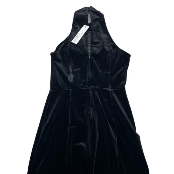 NWT BERSHKA Shimmering Sequins Velvet Mini Dress Sz XS - Picture 8 of 8